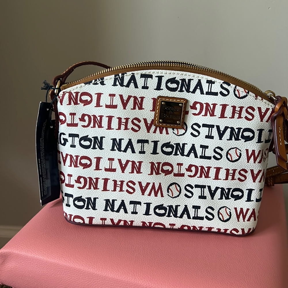 NWT Dooney & Bourke MLB Nationals leather purse